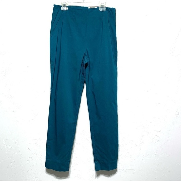 NWT Time and Tru Aqua Blue Stretch Skinny Leg Dress Work Pants High Rise size 10 - Picture 1 of 5